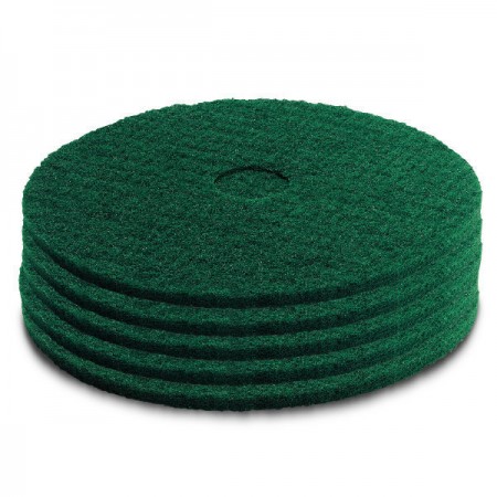 Karcher Medium Hard Green Floor Pads 356mm - Box 5 | 6.369-002.0
